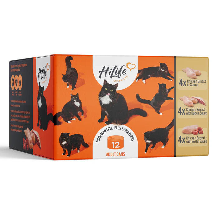 HiLife Adult Chicken Recipes in Sauce (12x70g) x 4 Bulk Box