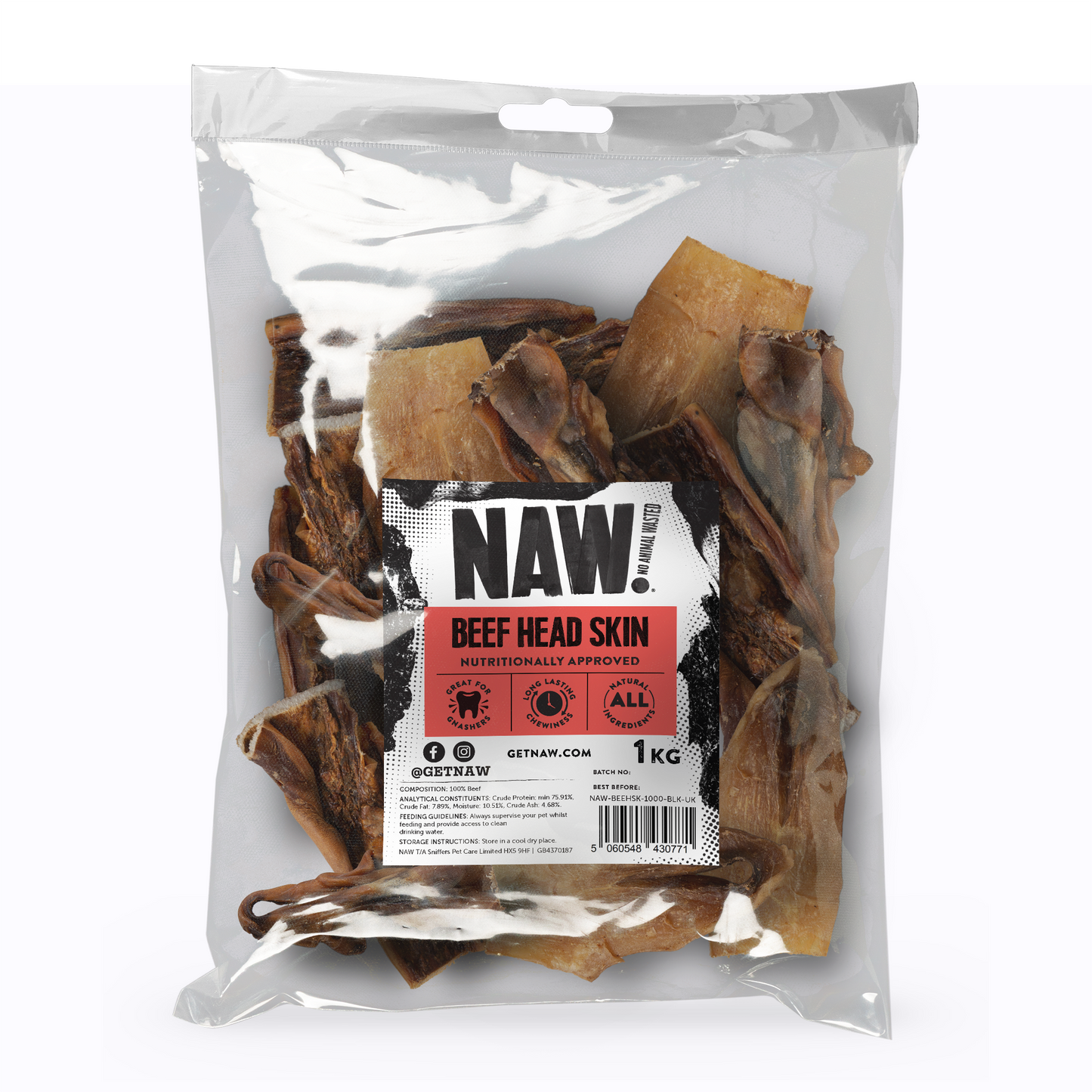 NAW Beef Head Skin (1kg)