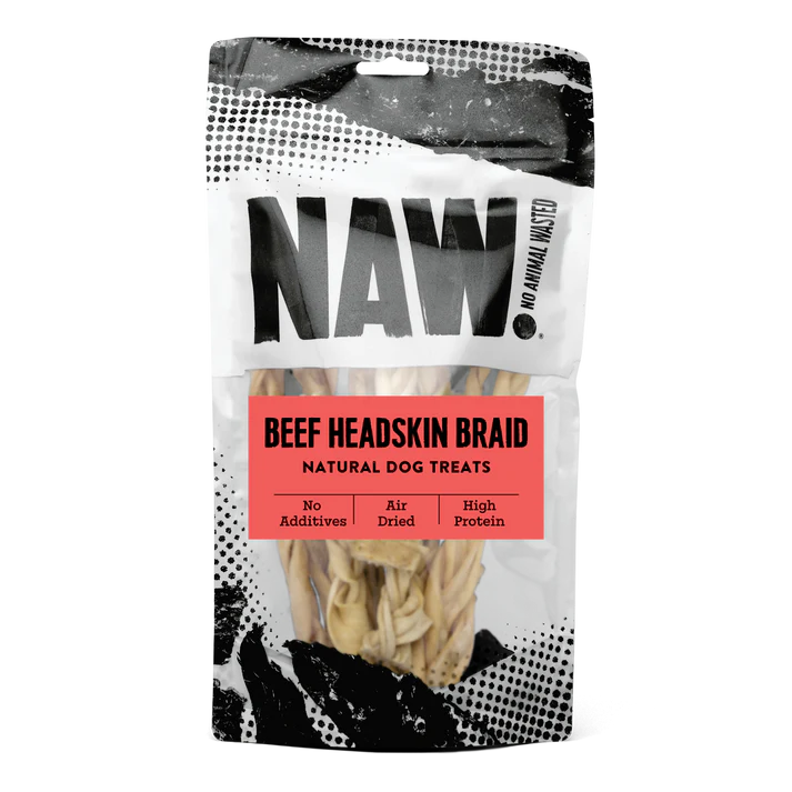 NAW Braided Beef Head Skin (100g)