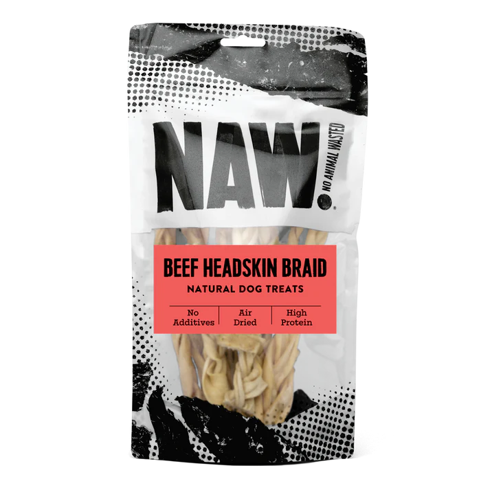 NAW Braided Beef Head Skin (200g)