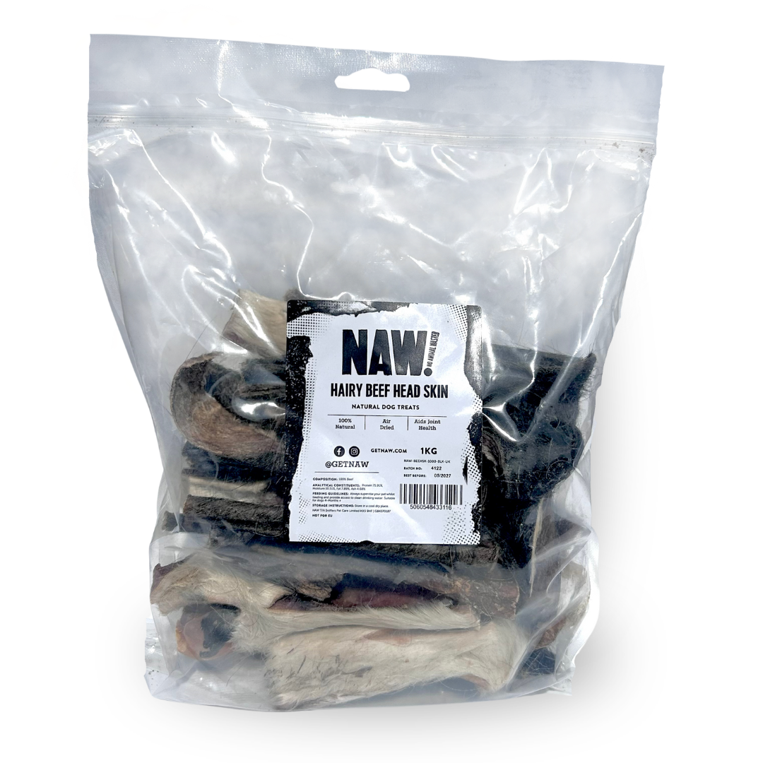 NAW Beef Head Skin with Hair (1kg)
