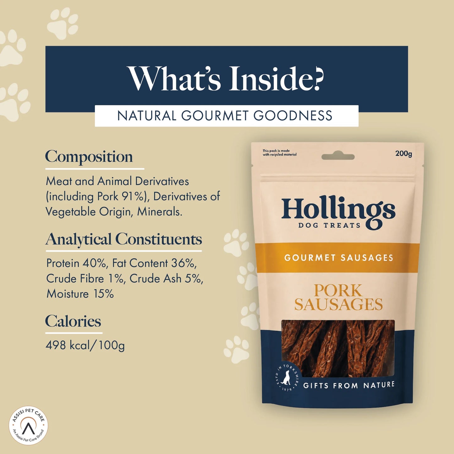 Hollings Dried Pork Sausage (10x 200g)
