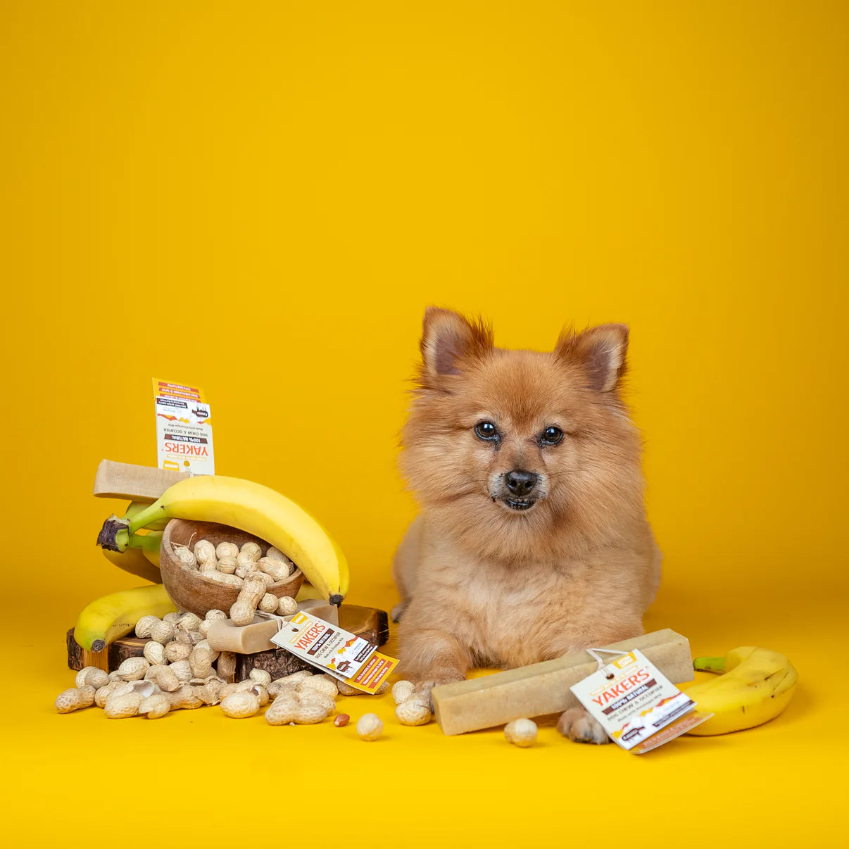 YAKERS Peanut & Banana Dog Chew XLarge - Case of 10