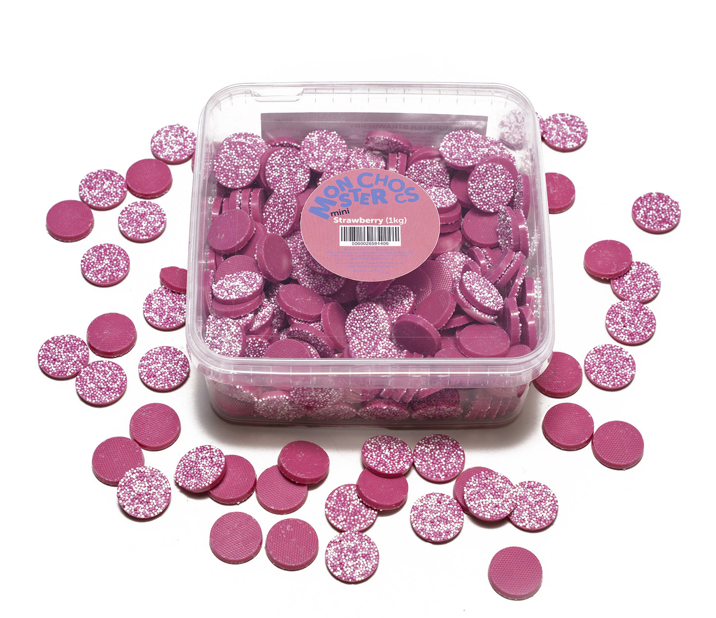 Mini Monster Chocs Strawberry 1kg