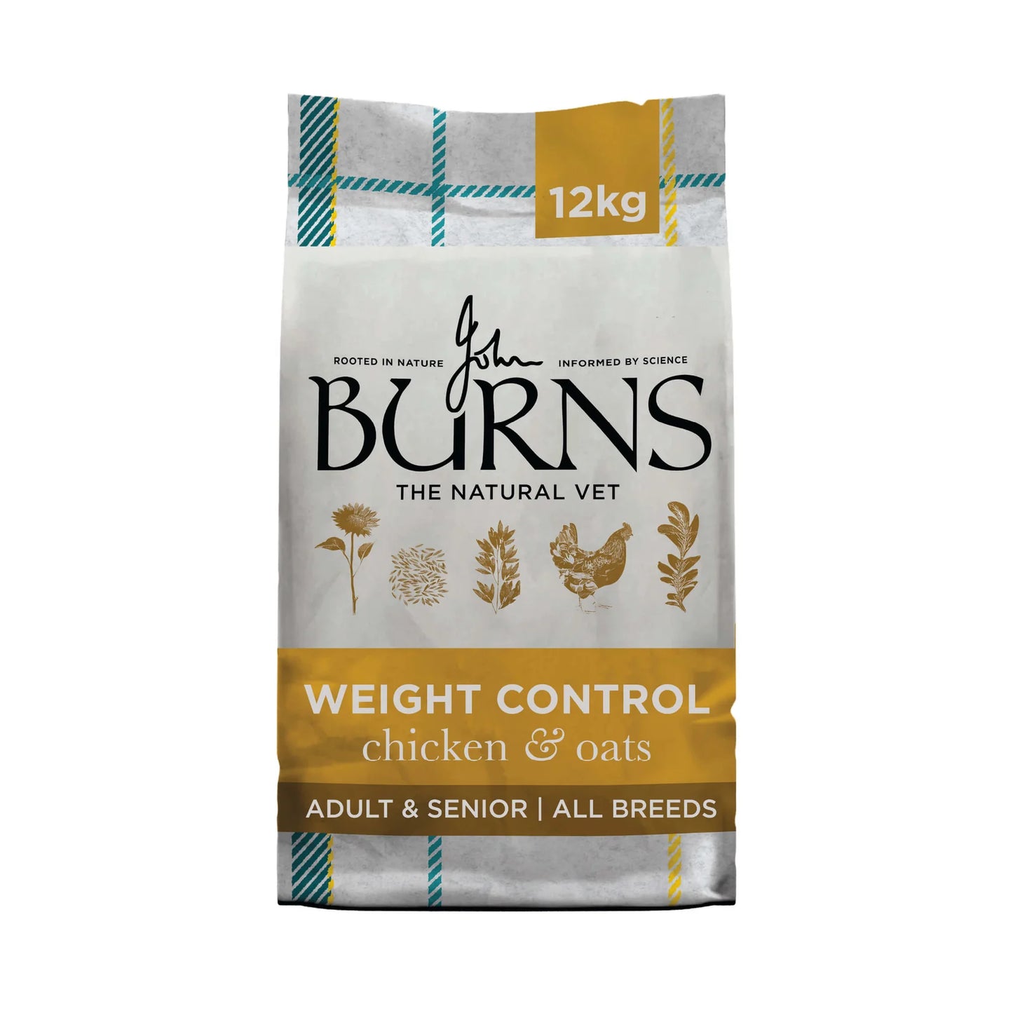 Burns Weight Control Chicken & Oats Dry Dog Food (12kg)