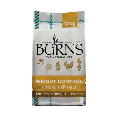 Burns Weight Control Chicken & Oats Dry Dog Food (12kg)