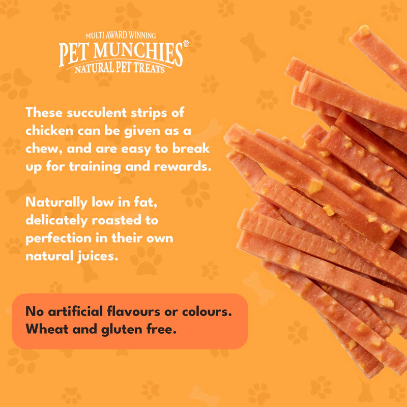 Pet Munchies Chicken and Cheese Dog Treats (8x100g)