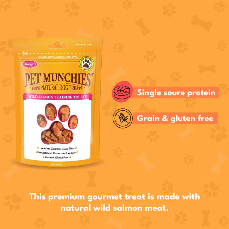 Pet Munchies Wild Salmon Training Dog Treats (8x50g)