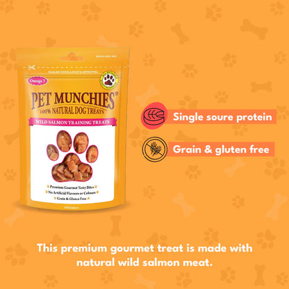 Pet Munchies Wild Salmon Training Dog Treats (8x50g)