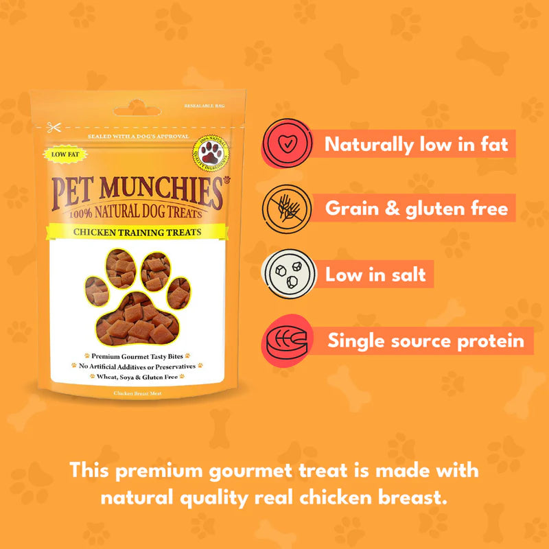 Pet Munchies Chicken Training Dog Treats (8x50g)