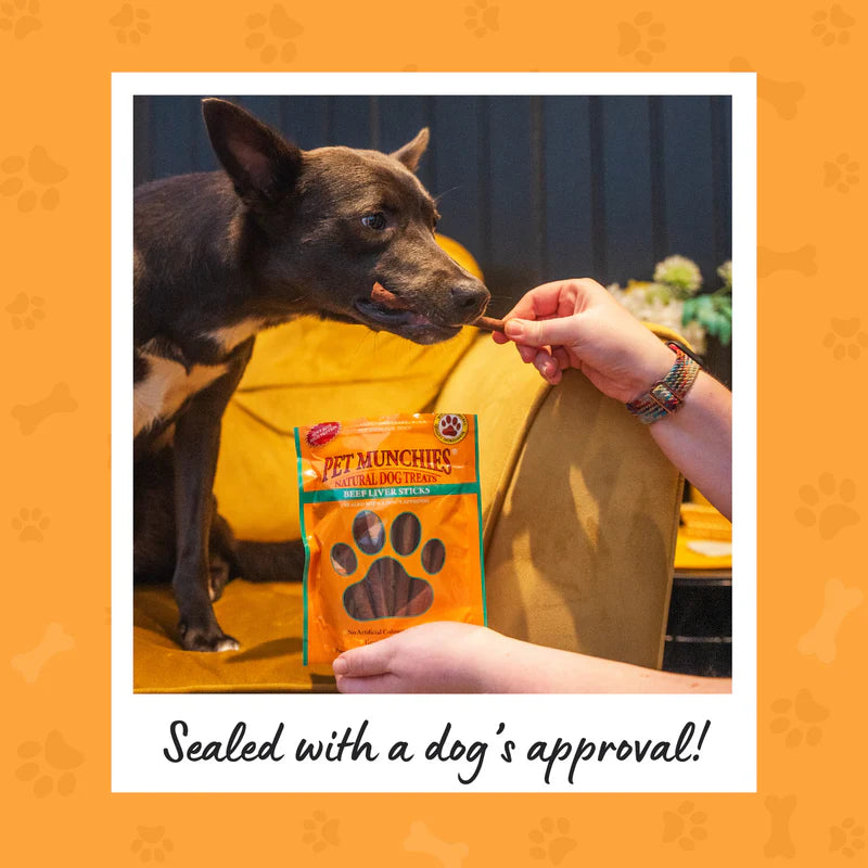 Pet Munchies Beef Liver Sticks Dog Treats (8x90g)