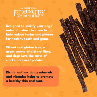Pet Munchies Chicken and Sweet Potato Dog Treats (8x90g)