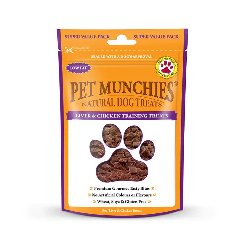Pet Munchies Liver & Chicken Training Dog Treats (8x150g)