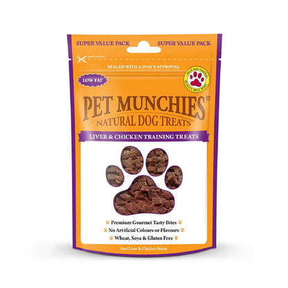 Pet Munchies Liver & Chicken Training Dog Treats (8x150g)