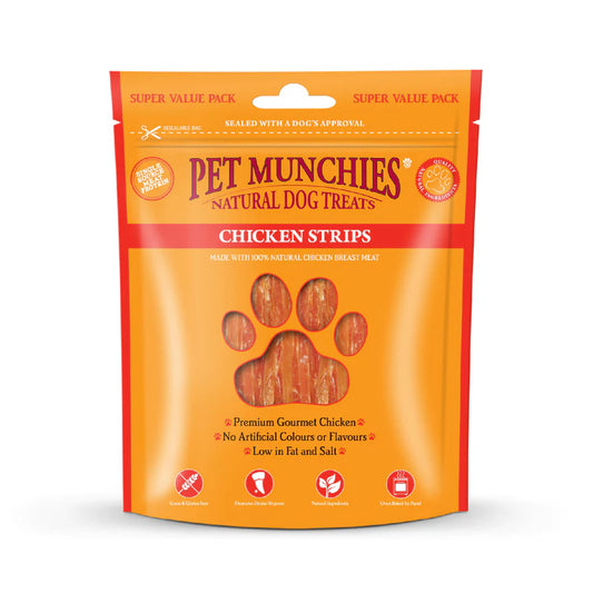 Pet Munchies Chicken Strips Dog Treats (3x320g)