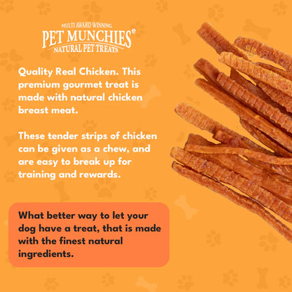 Pet Munchies Chicken Strips Dog Treats (3x320g)