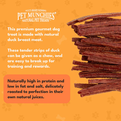 Pet Munchies Duck Strips Dog Treats (3x320g)