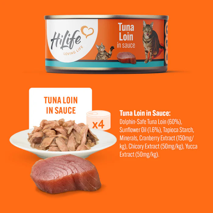HiLife Adult Tuna Recipes in Sauce (12x70g) x 4 Bulk Box