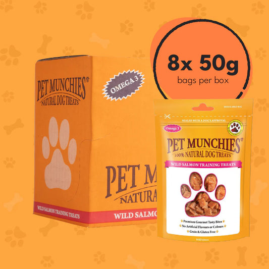 Pet Munchies Wild Salmon Training Dog Treats (8x50g)