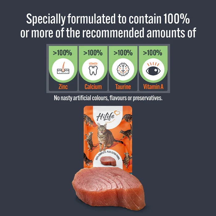 HiLife Adult Cat Tuna Flakes in Jelly (18x70g)