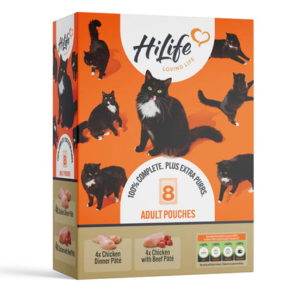 HiLife Adult Cat Chicken Pate in Jelly (8x70g) x 4 Bulk Box