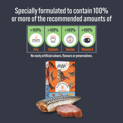 HiLife Adult Cat Tuna Recipes in Jelly (8x70g) x 4 Bulk Box