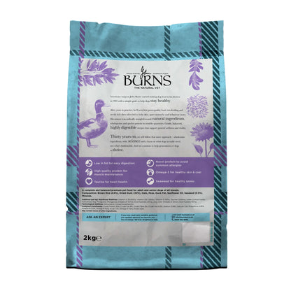 Burns Sensitive Duck & Brown Rice Dry Dog Food (12kg)
