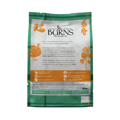 Burns Grain Free Turkey & Potato Dry Dog Food (12kg)