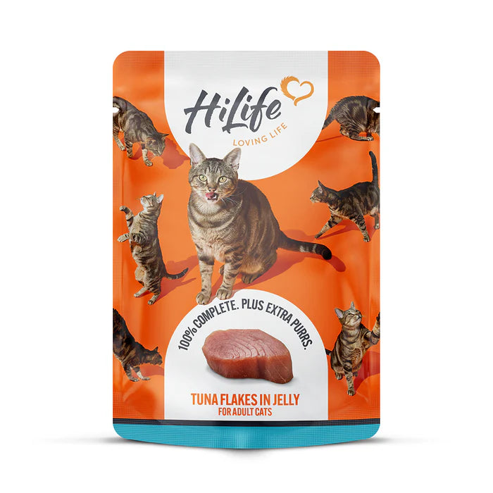 HiLife Adult Cat Tuna Flakes in Jelly (18x70g)