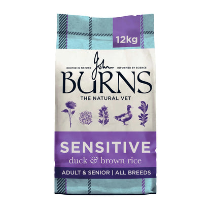 Burns Sensitive Duck & Brown Rice Dry Dog Food (12kg)