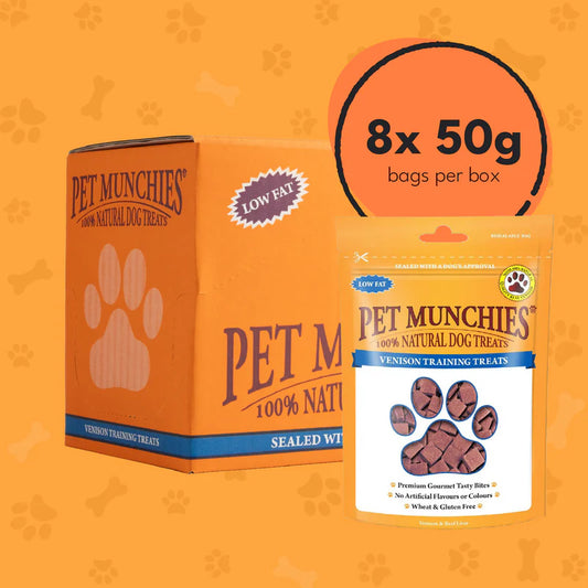 Pet Munchies Venison Training Dog Treats (8x50g)
