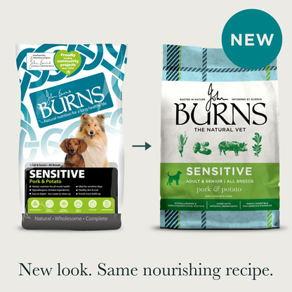 Burns Sensitive Pork & Potato Dry Dog Food (6kg)