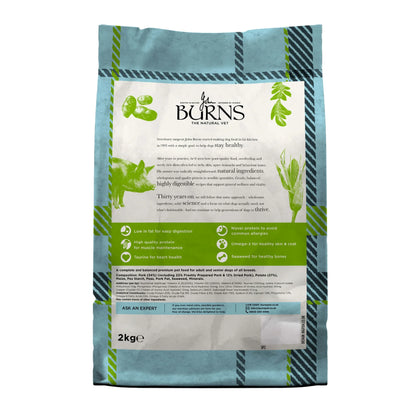 Burns Sensitive Pork & Potato Dry Dog Food (6kg)