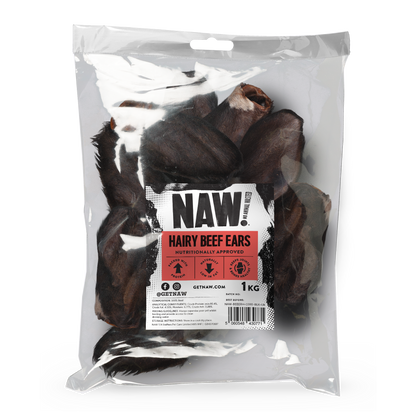 NAW Beef Ears with Hair (1kg)