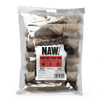 NAW Beef Head Skin with Hair (1kg)
