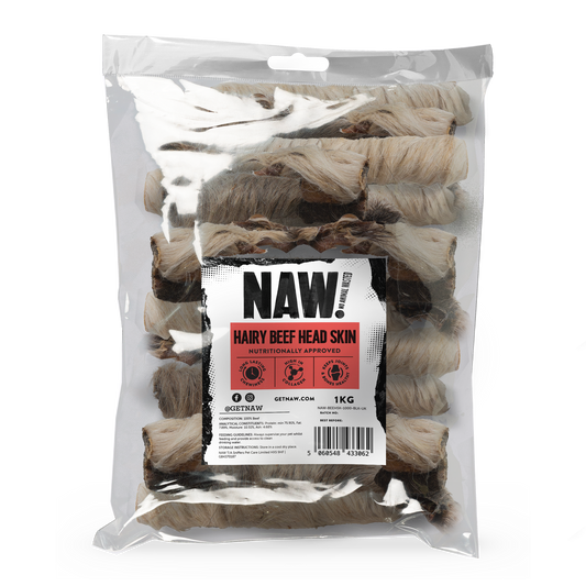NAW Beef Head Skin with Hair (1kg)
