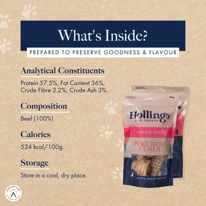 Hollings Beef Curls (8x100g)