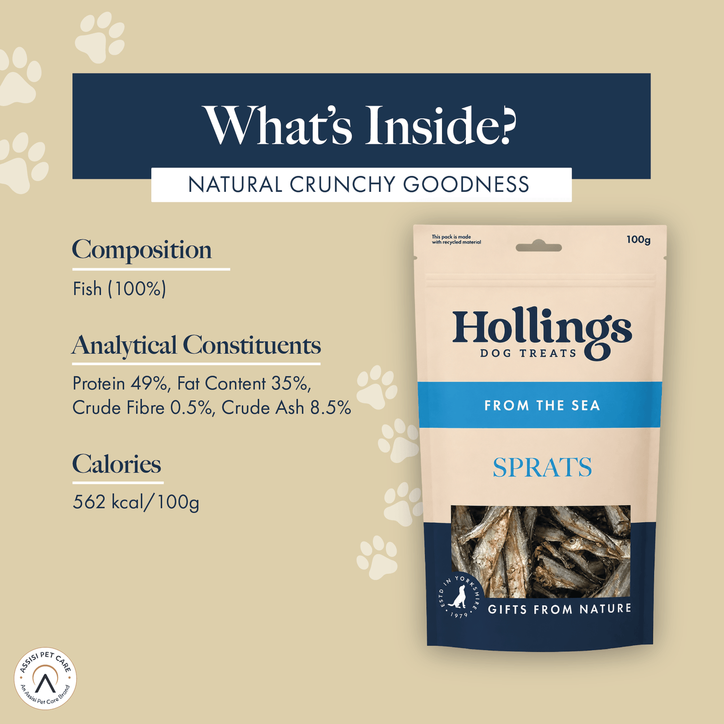 Hollings Sprats (6x100g)