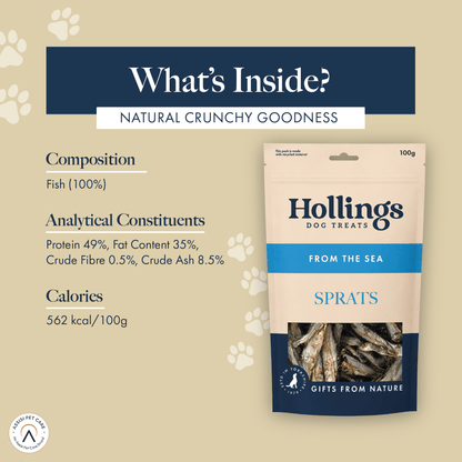 Hollings Sprats (6x100g)