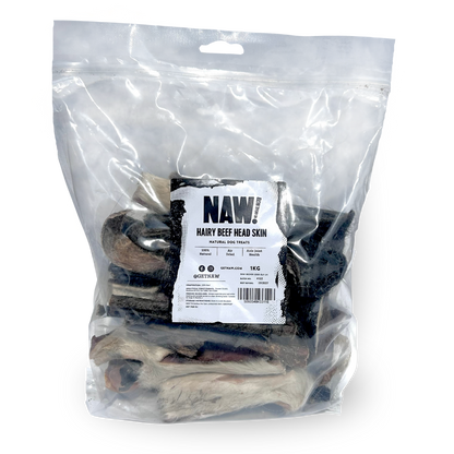 NAW Beef Head Skin with Hair (1kg)