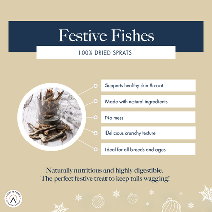 Hollings Christmas Cracker Festive Fishes Sprats (8x40g) - COMING SOON!