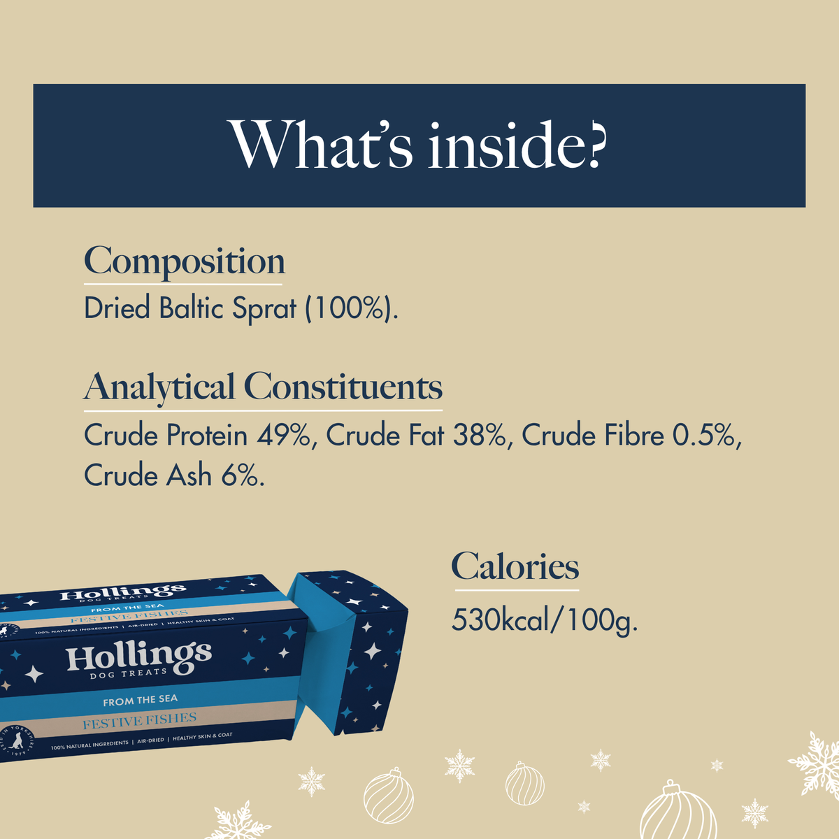 Hollings Christmas Cracker Festive Fishes Sprats (8x40g) - COMING SOON!