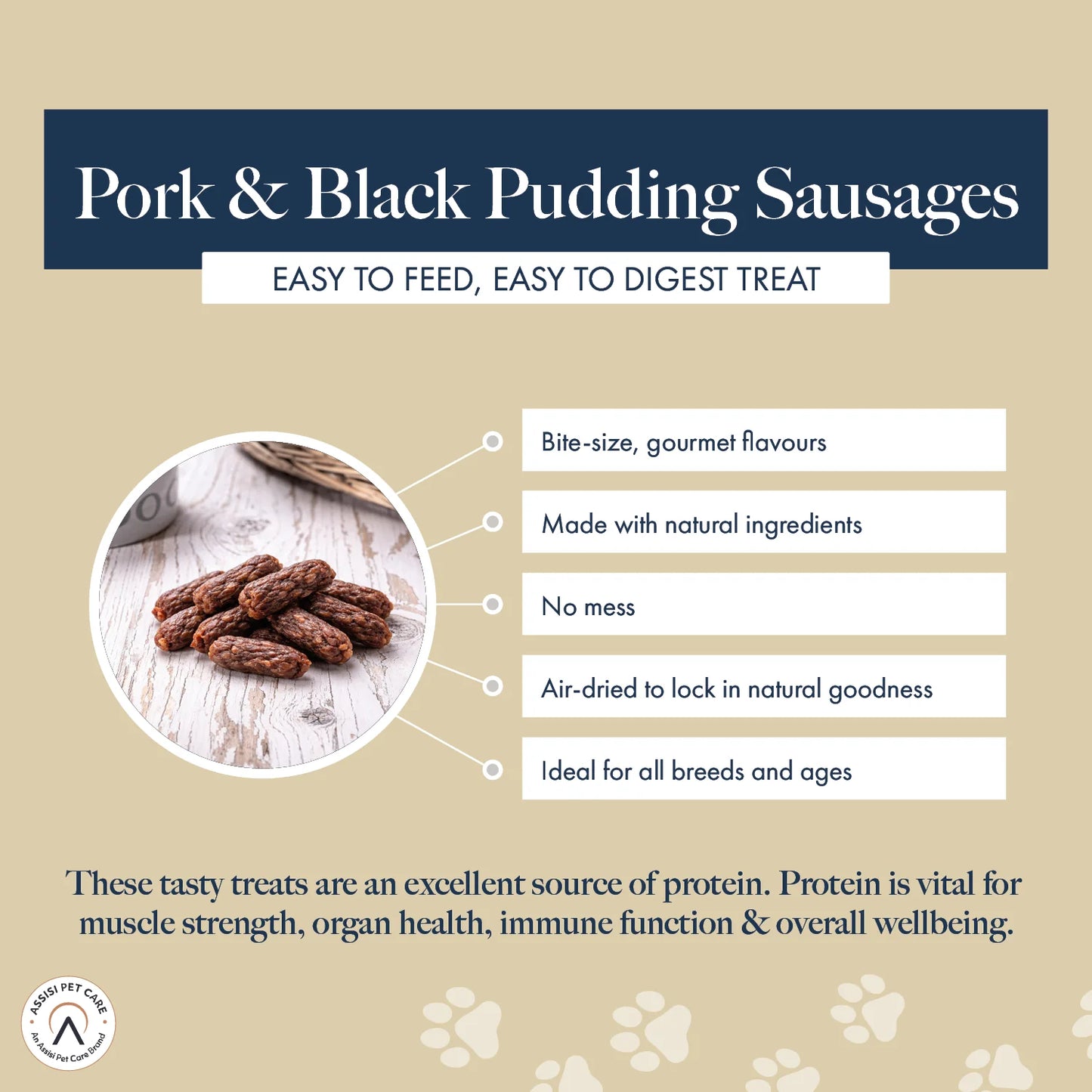 Hollings Pork & Black Pudding Bite-Size Sausages (12x70g)