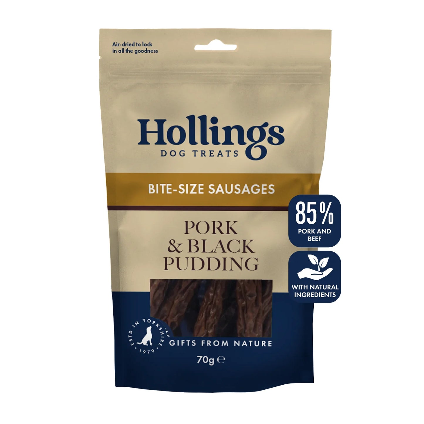 Hollings Pork & Black Pudding Bite-Size Sausages (12x70g)