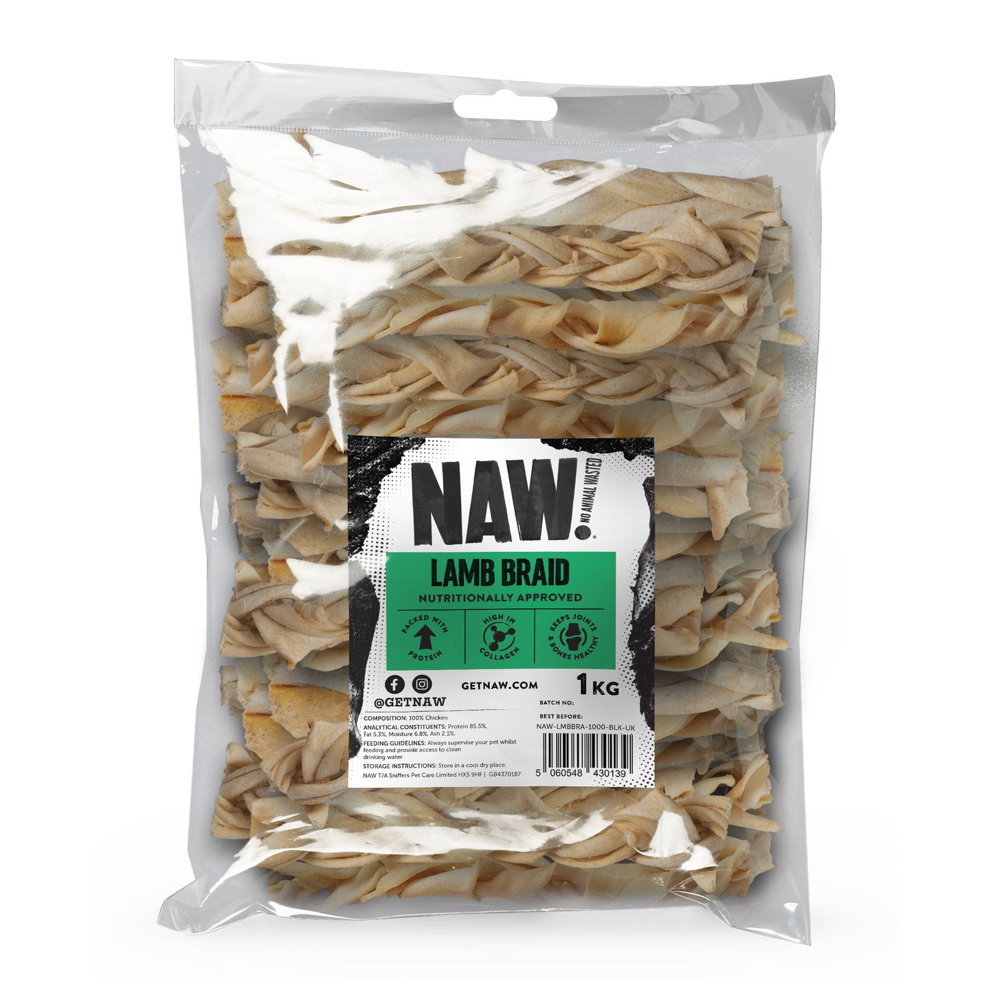 NAW Lamb Braid (1kg)