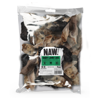 NAW Lamb Ears with Hair (1kg)