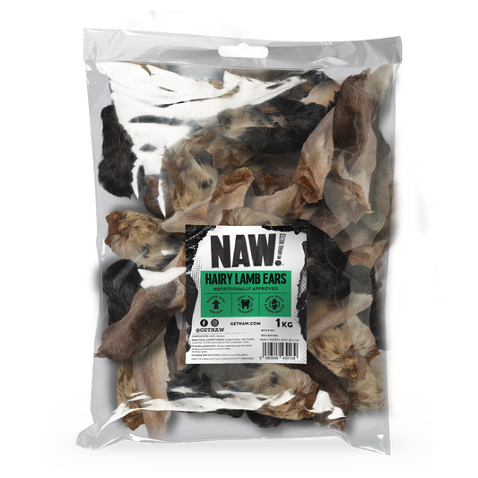 NAW Lamb Ears with Hair (1kg)