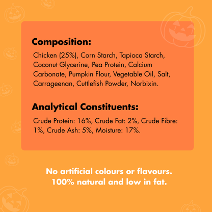 Pet Munchies Halloween Spooky Sticks Chicken & Pumpkin (8x70g) - COMING SOON!