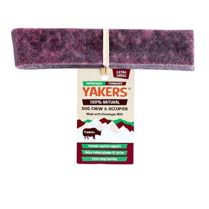YAKERS Cranberry Dog Chew XLarge - Case of 10