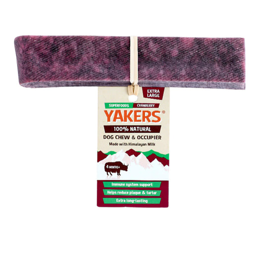 YAKERS Cranberry Dog Chew XLarge - Case of 10